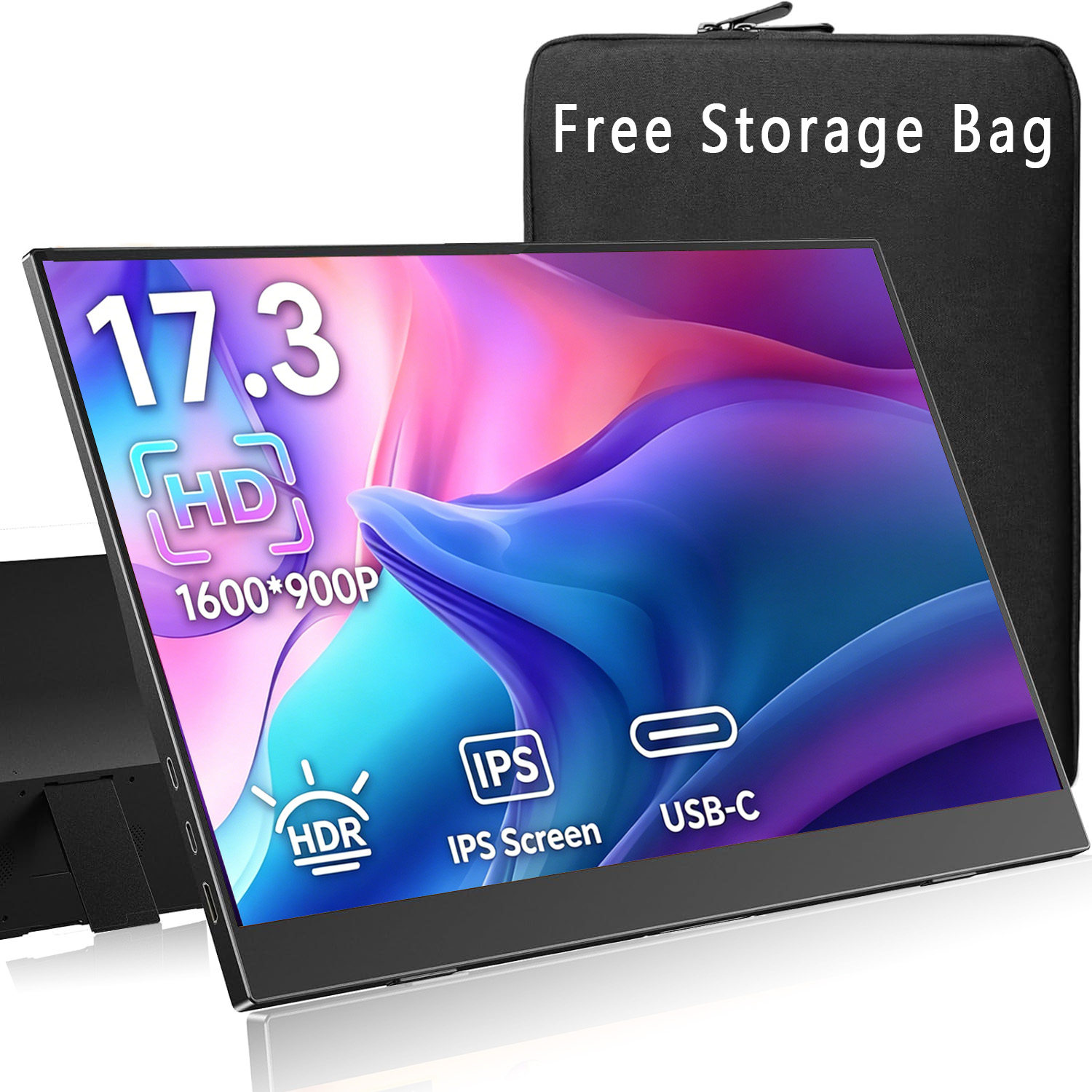 Retro Gaming Monitor - จอภาพพกพาขนาด 17.3 นิ้ว ความละเอียด 1600*900 HD