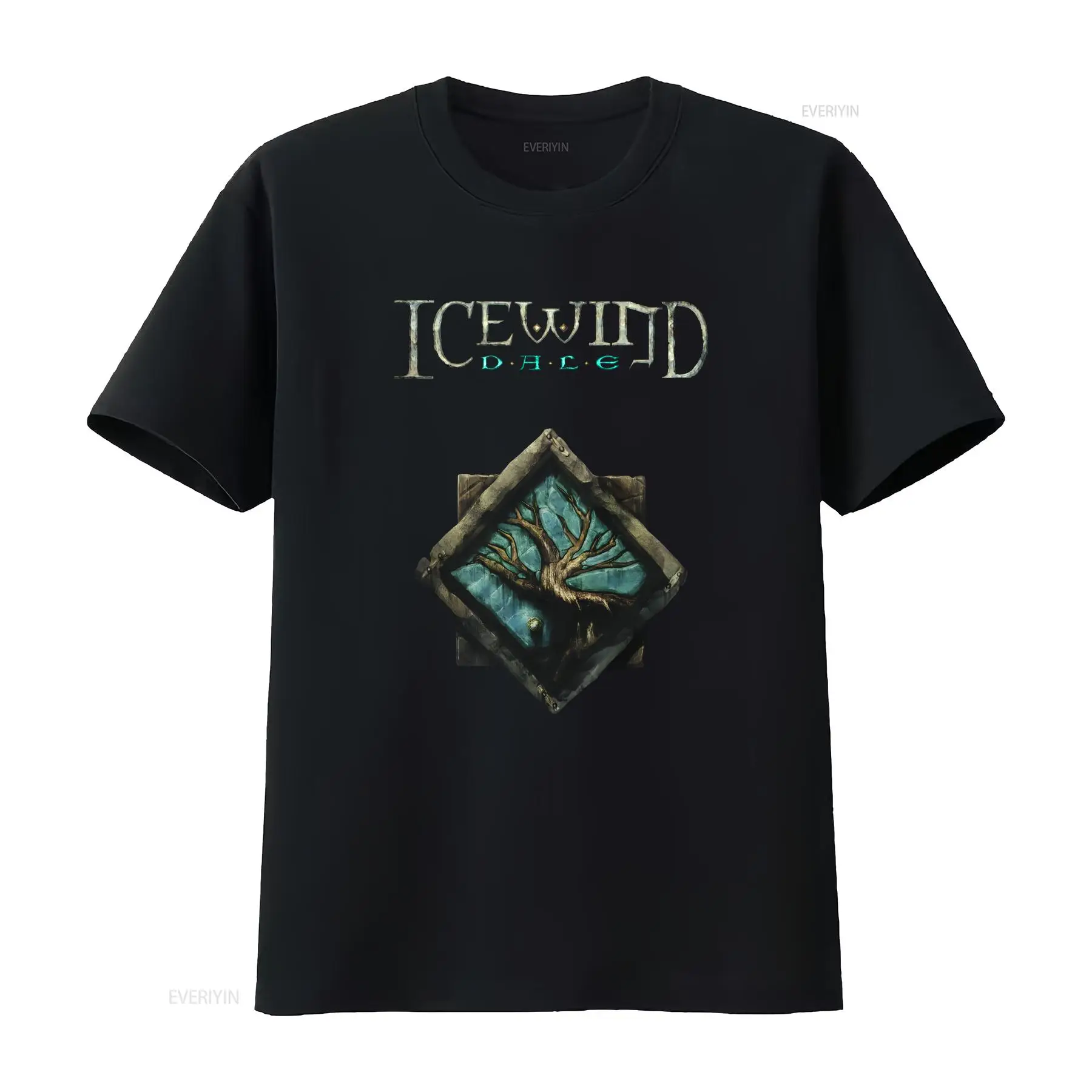 Retro Gaming T Shirt - เสื้อยืดลายโลโก้เกม Icewind Dale คลาสสิก เกม RPG