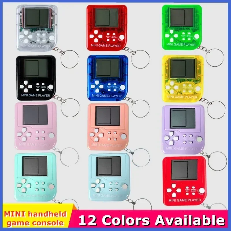 Retro Gaming Kc - แบบพกพามินิคลาสสิกกระเป๋าพวงกุญแจแหวน Anti Lost Retro Nostalgic วิดีโอคอนโซลเกมมือถือเครื่องของเล่นเด็กเกม