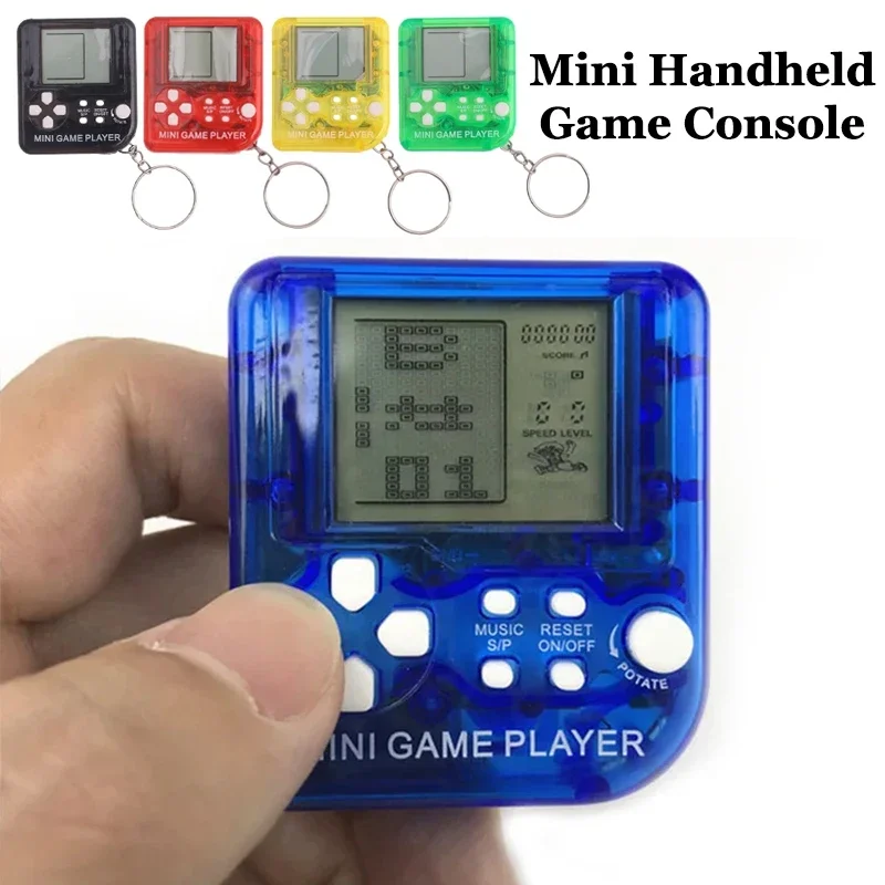 Retro Gaming Kc - แบบพกพามินิพ็อกเก็ตเกมคลาสสิกเครื่องพวงกุญแจแหวน Anti Lost Retro Nostalgic เด็กคอนโซลเกมมือถือของเล่นเกมผู้เล่น