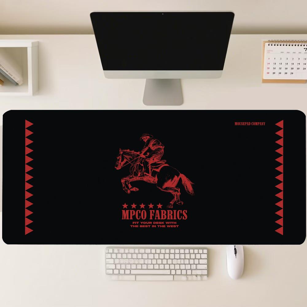 Retro Knight Gaming - แผ่นรองเมาส์ขนาดใหญ่ลายกราฟิกอัศวินย้อนยุค ขอบเย็บกันลื่น สำหรับการตั้งค่าเกมและพื้นที่ทำงานในสำนักงาน