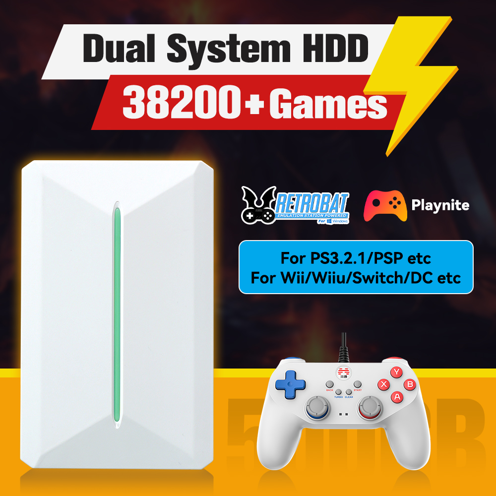 Retro Gaming App - Retrobat & Playnite ระบบ HDD คอนโซลเกม