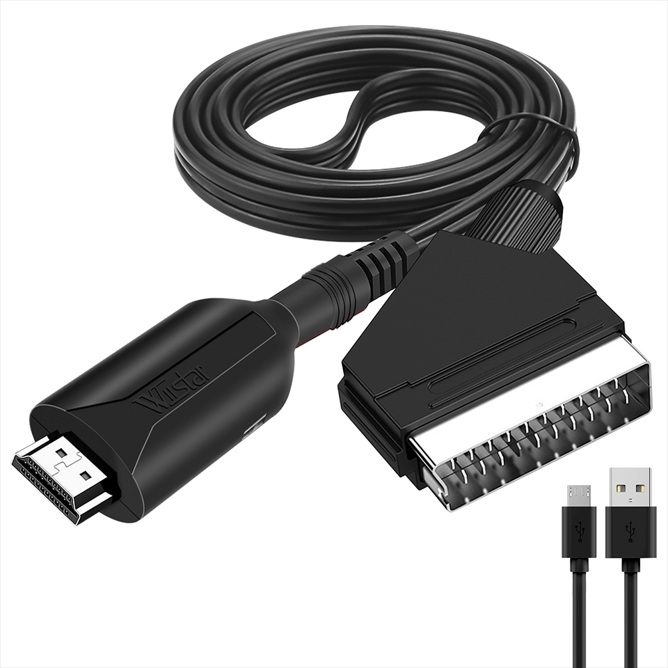 Scart To Hdmi - 1080P HD HDMI เข้ากันได้กับ SCART Video