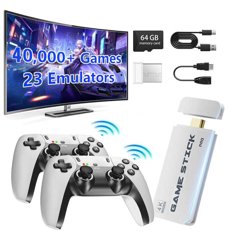 Retro Gaming Stick - ทีวีเกม M15 4K รุ่นใหม่ มาพร้อมเกมในตัวกว่า 40,000