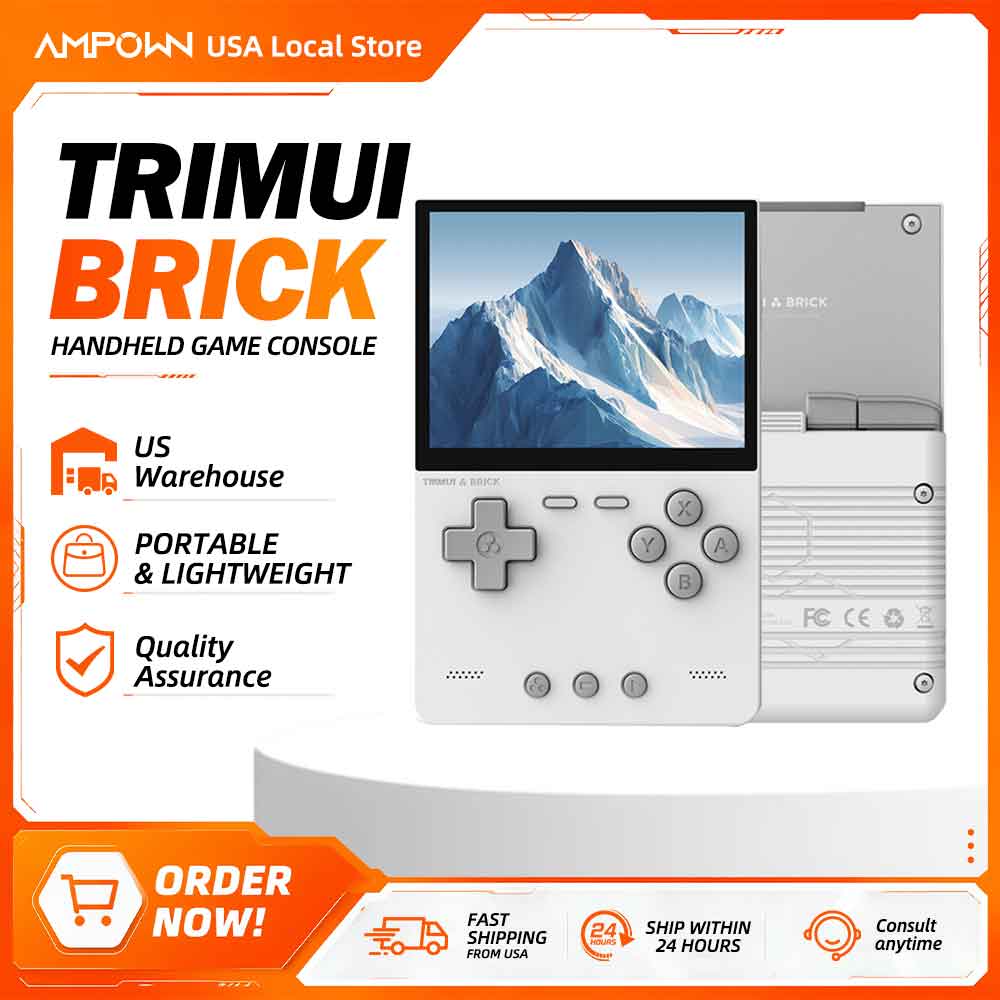 Retro Gaming Usb - TRIMUI อิฐคอนโซลเกมมือถือ 3.2 ''หน้าจอ IPS ระบบ