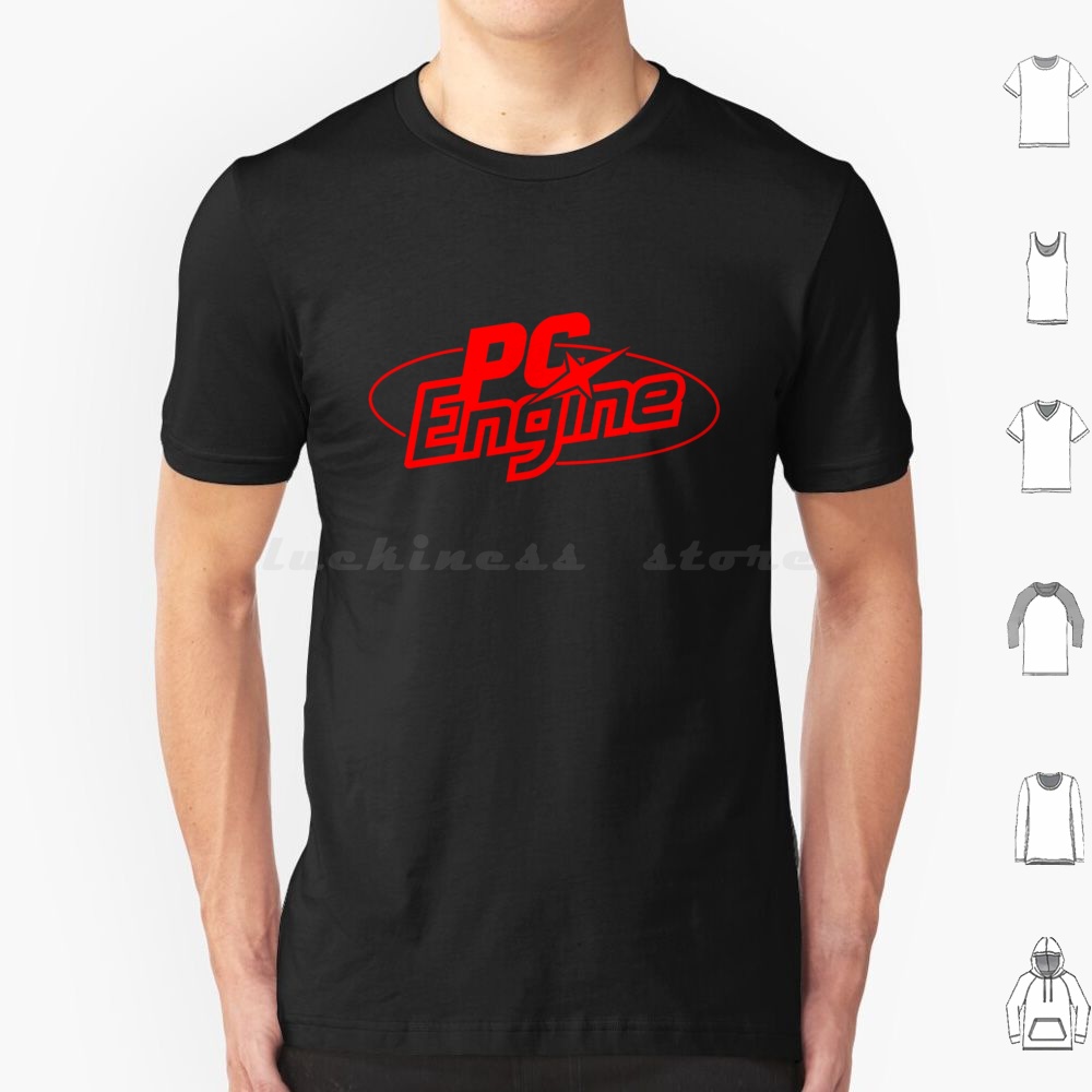 Retro Gaming Japan - เสื้อยืดพีซี เอ็นจิ้น โลโก้ 6xl ผ้าฝ้าย เสื้อยืดเท่ๆ