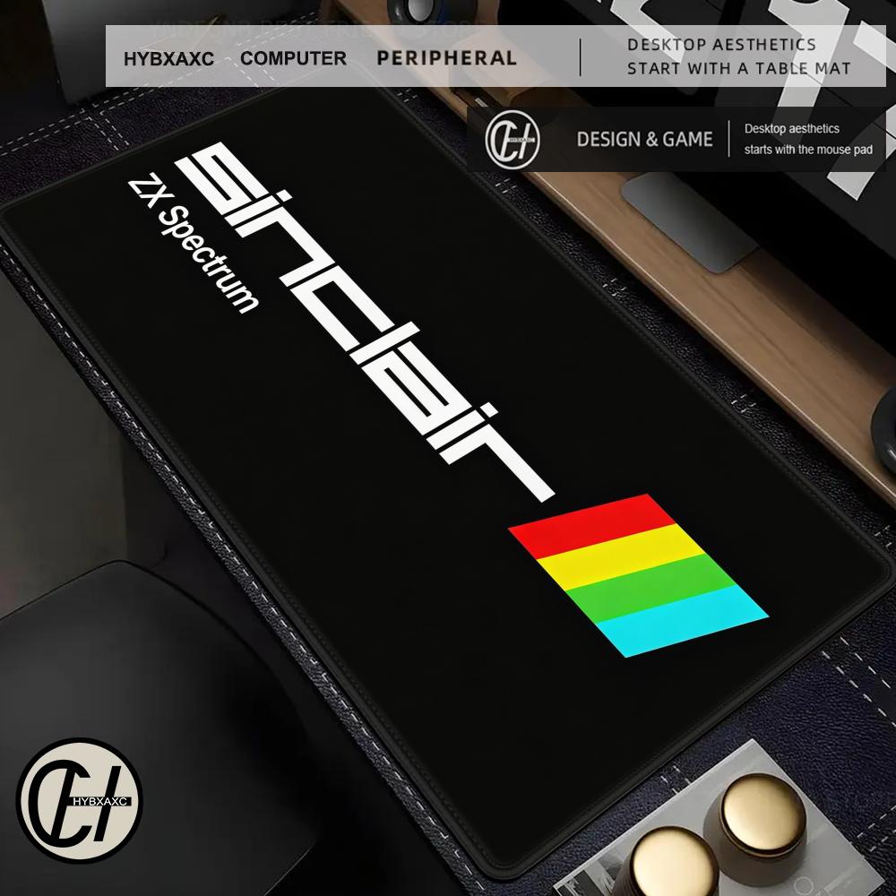 Retro Gaming Zx Spectrum - เรโทร เอส-ซินแคลร์ ซ-แซกซ์ สเปกตรัมแผ่นรองเมาส์สุดเท่สำหรับเล่นเกมในสำนักงานและคีย์บอร์ดกันลื่นขนาดใหญ่ XXL แผ่นรองโต๊ะกันน้ำขนาดใหญ่