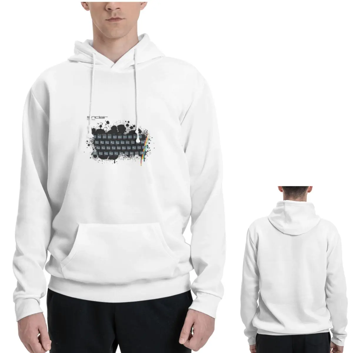 Retro Gaming Zx Spectrum - ศิลปะเกมย้อนยุค - เสื้อฮู้ด ZX Spectrum สำหรับผู้ชายและผู้หญิง