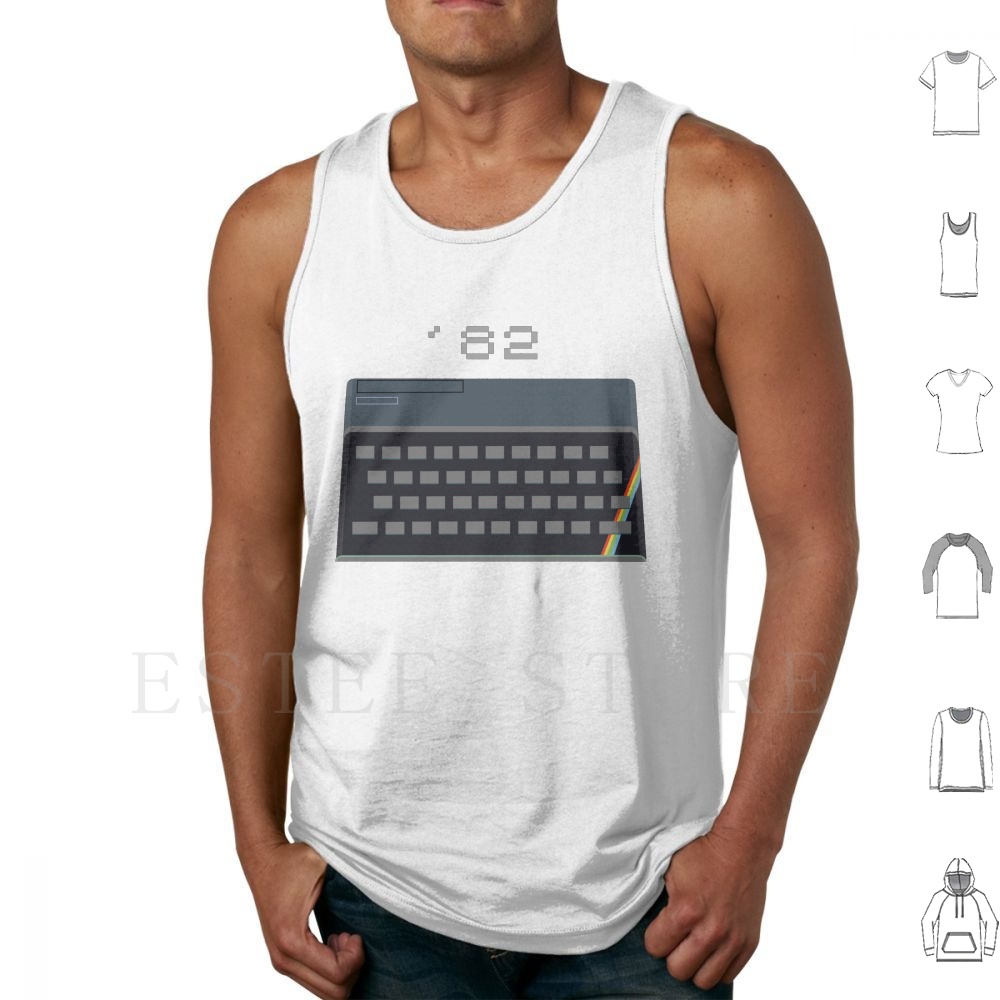เสื้อกล้ามสีสันสดใส Spectrum-N - Retro Gaming Zx Spectrum บทวิจารณ์และราคา