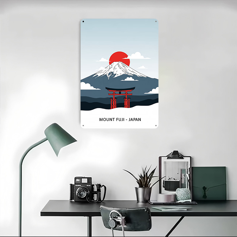 โปสเตอร์พิมพ์ลายภูเขาไฟฟูจิ ปร - Retro Gaming Japan บทวิจารณ์และราคา