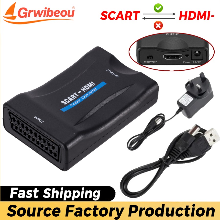 1080P SCART To HDMI Video Audi - Scart To Hdmi บทวิจารณ์และราคา