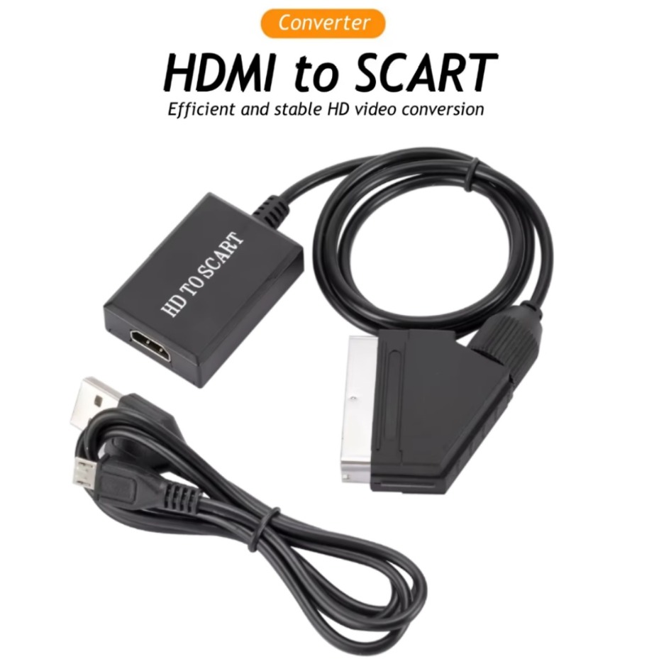 อะแดปเตอร์ขยายสัญญาณวิดีโอและเ - Scart To Hdmi บทวิจารณ์และราคา