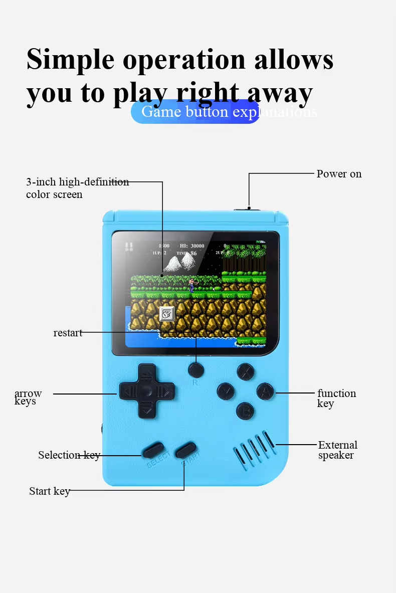 เครื่องเล่นเกมพกพา 400 in 1 มิ - Retro Gaming App บทวิจารณ์และราคา