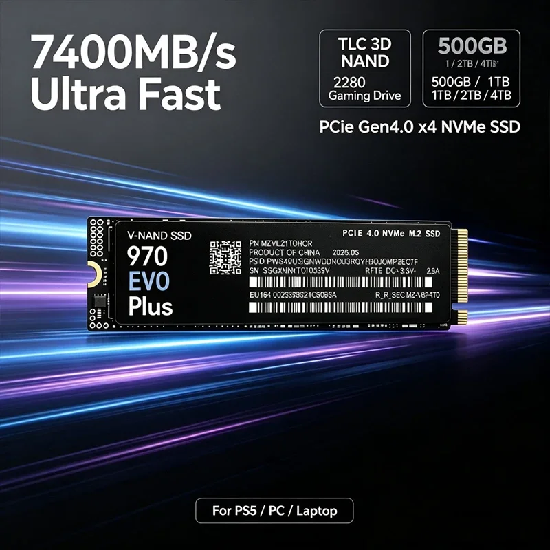 7400MB/s M.2 NVMe SSD 970 EVO  - Samsung Ssd 980 Pro บทวิจารณ์และราคา