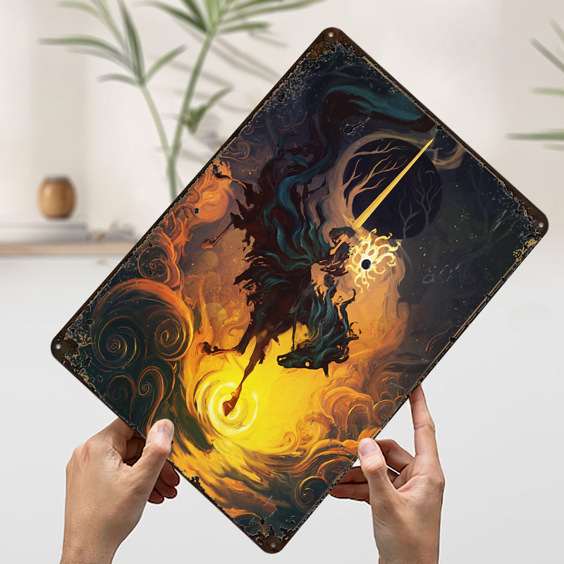 โปสเตอร์โลหะ The Eclipse Knigh - Retro Knight Gaming บทวิจารณ์และราคา