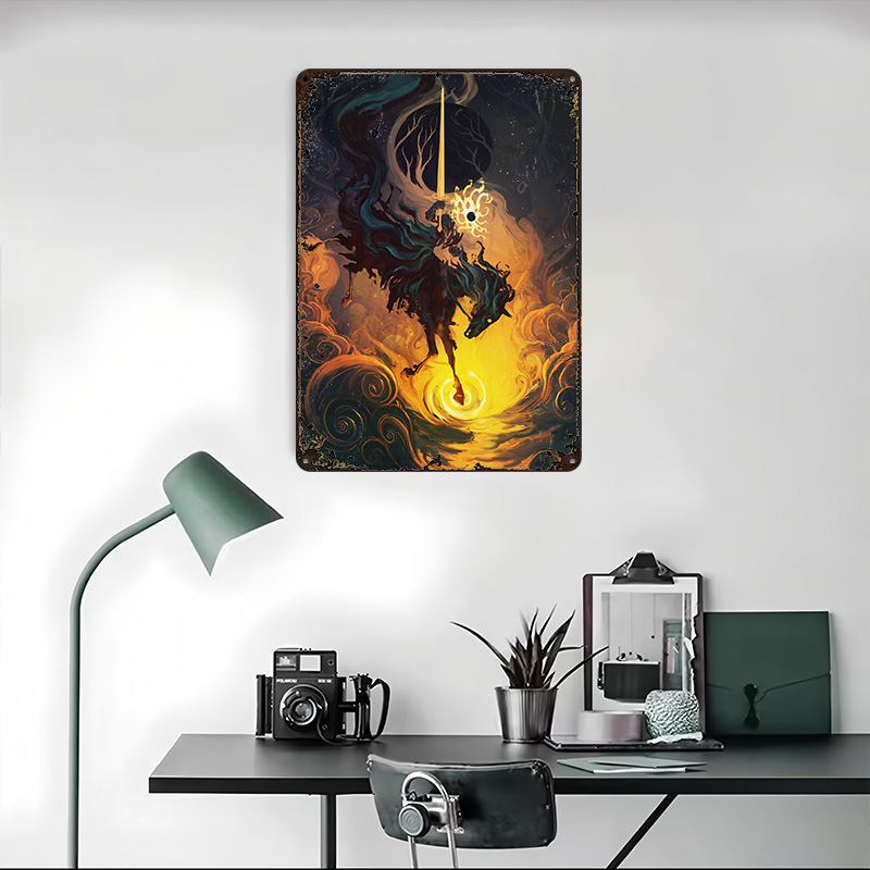 โปสเตอร์โลหะ The Eclipse Knigh - Retro Knight Gaming บทวิจารณ์และราคา