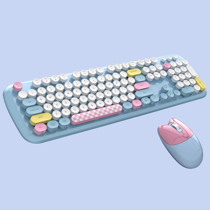 คีย์บอร์ดไร้สายทรงกลมสีลูกกวาด - Retro Gaming Kc บทวิจารณ์และราคา