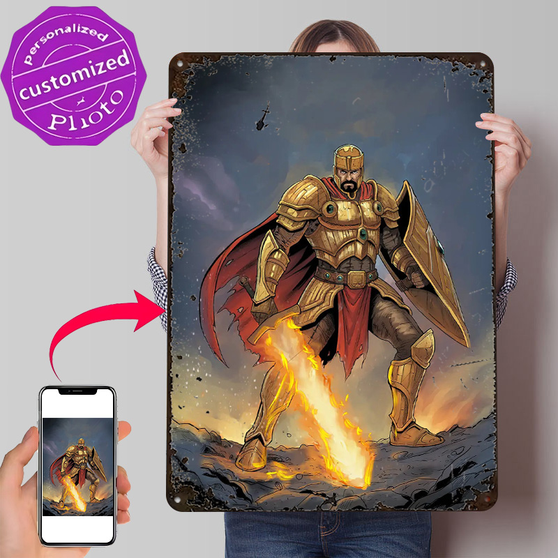 โปสเตอร์อัศวินทองคำพร้อมดาบเพล - Retro Knight Gaming บทวิจารณ์และราคา