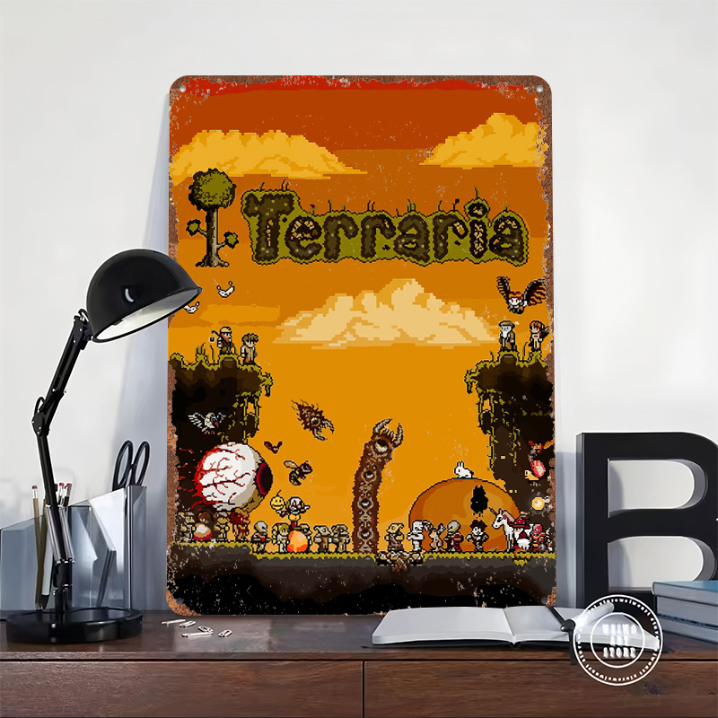 โปสเตอร์พิมพ์ลายเกม Terraria P - Retro Gaming At บทวิจารณ์และราคา