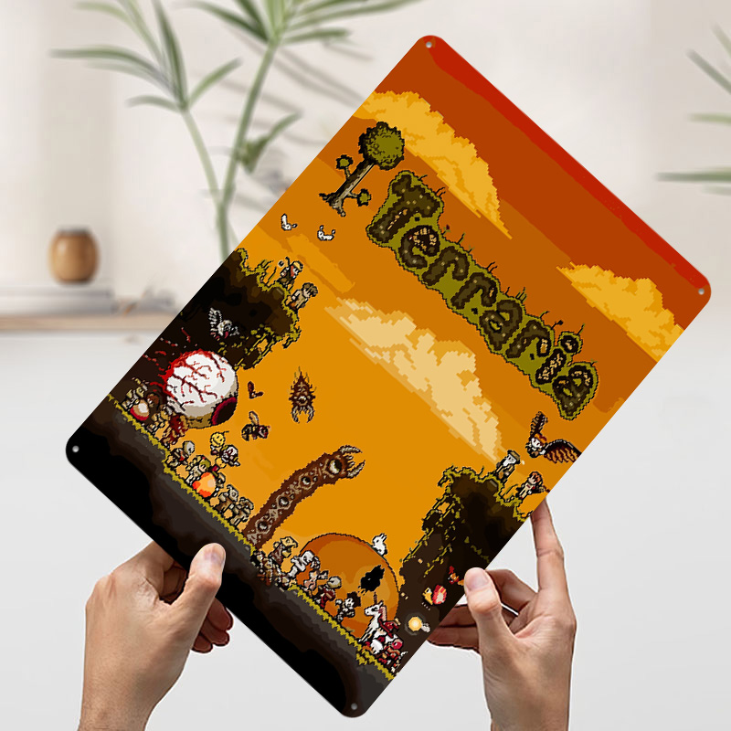 โปสเตอร์พิมพ์ลายเกม Terraria P - Retro Gaming At บทวิจารณ์และราคา