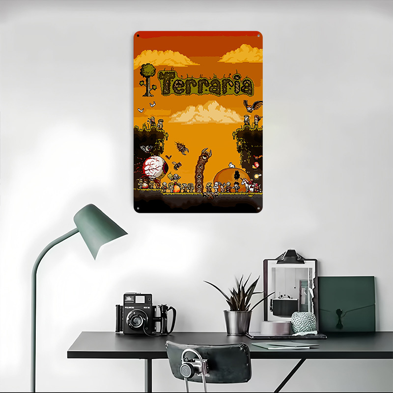โปสเตอร์พิมพ์ลายเกม Terraria P - Retro Gaming At บทวิจารณ์และราคา