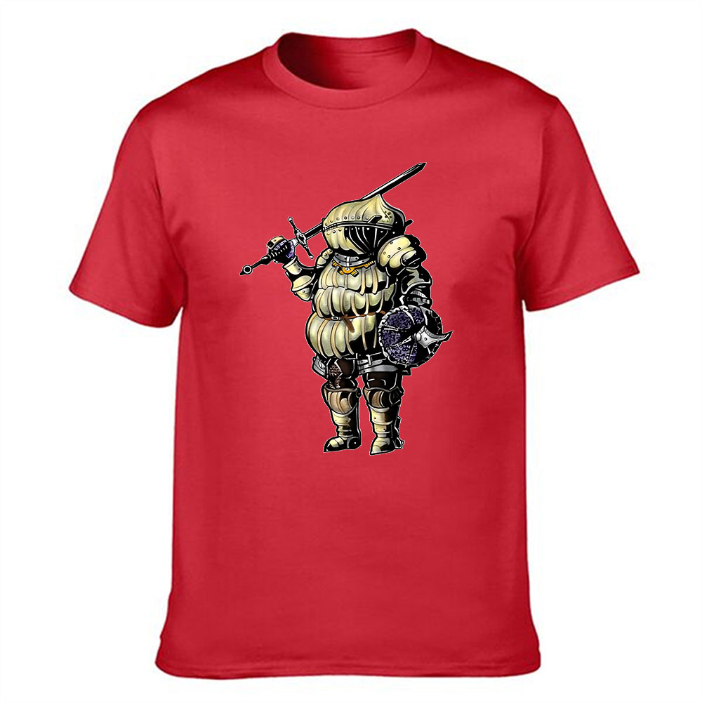เสื้อยืดแขนสั้นผ้าฝ้ายสำหรับผู - Retro Knight Gaming บทวิจารณ์และราคา