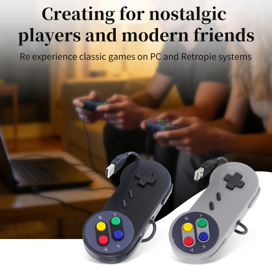 จอยสติ๊กเกม USB สำหรับเล่นเกมย - Retro Gaming Usb บทวิจารณ์และราคา