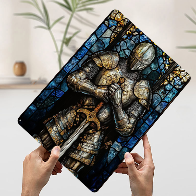ป้ายโลหะลายอัศวินในชุดเกราะวิบ - Retro Knight Gaming บทวิจารณ์และราคา