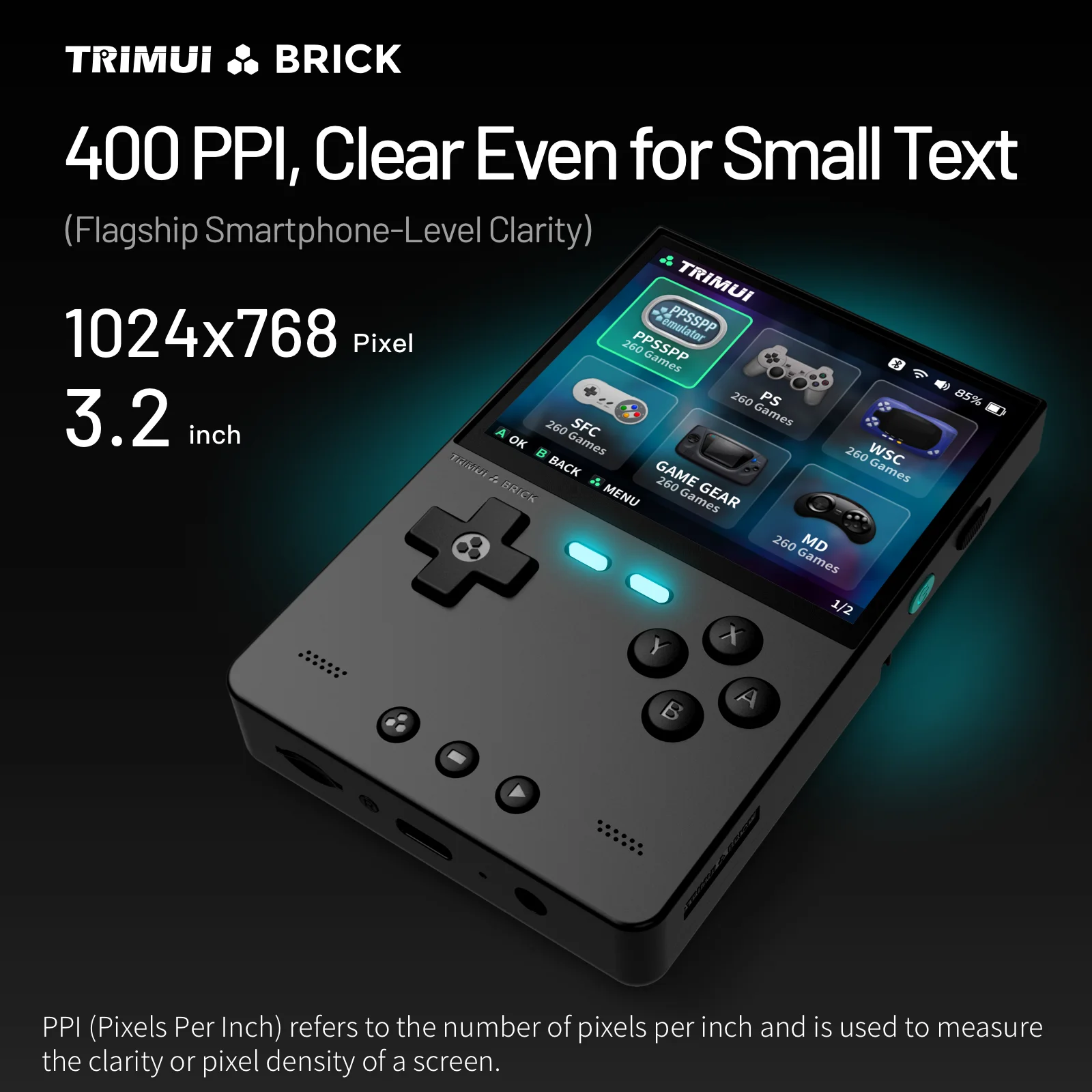 TRIMUI อิฐคอนโซลเกมมือถือ 3.2  - Retro Gaming Usb บทวิจารณ์และราคา