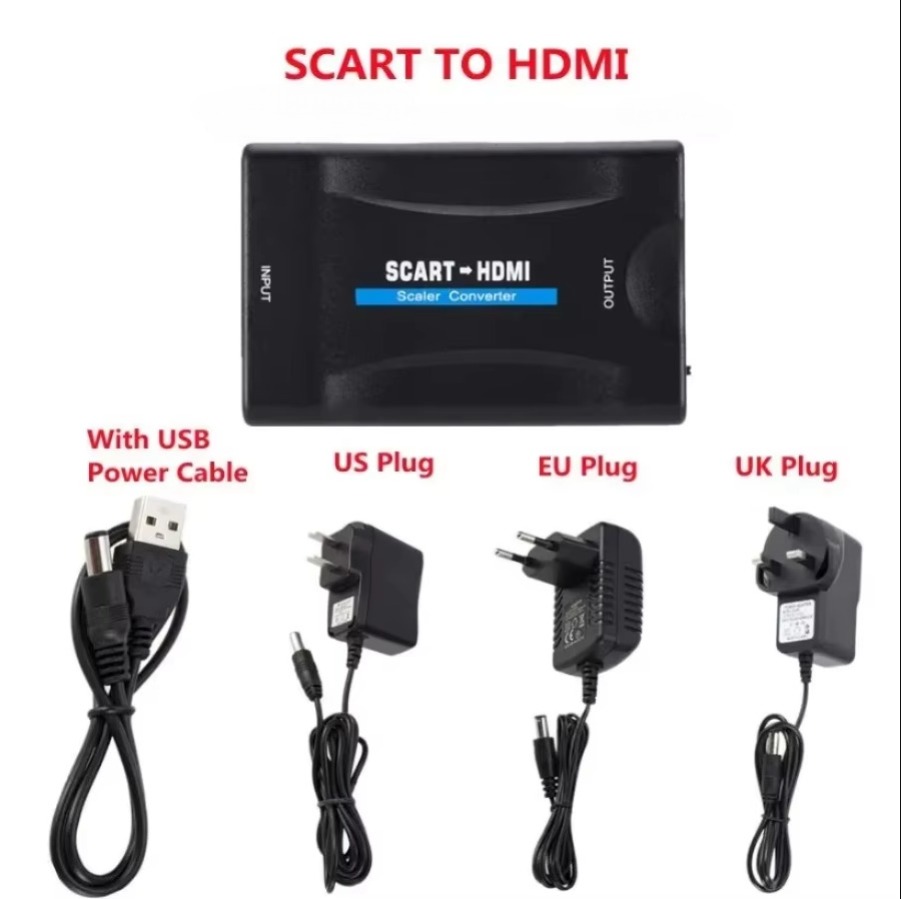 อะแดปเตอร์แปลงสัญญาณวิดีโอและเ - Scart To Hdmi บทวิจารณ์และราคา