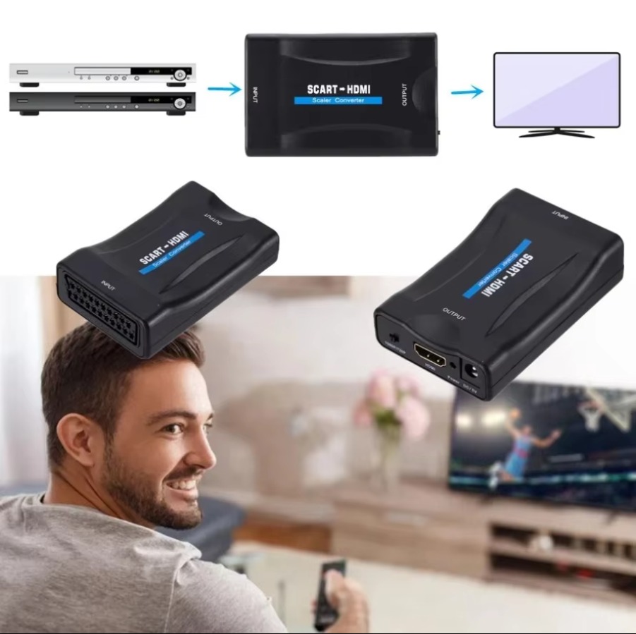 อะแดปเตอร์แปลงสัญญาณวิดีโอและเ - Scart To Hdmi บทวิจารณ์และราคา