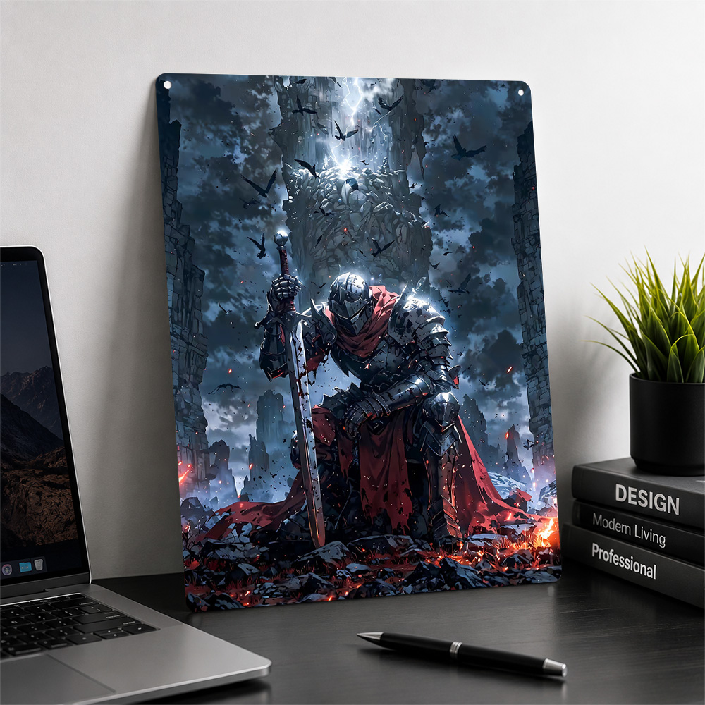 โปสเตอร์ภาพศิลปะติดผนังแนวแฟนต - Retro Knight Gaming บทวิจารณ์และราคา